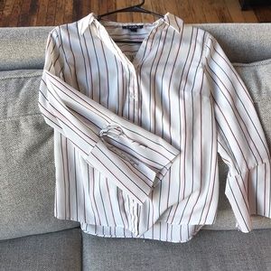 Pin striped button down